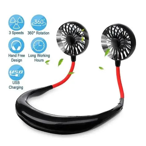 Sports Portable Hanging Neck Fan